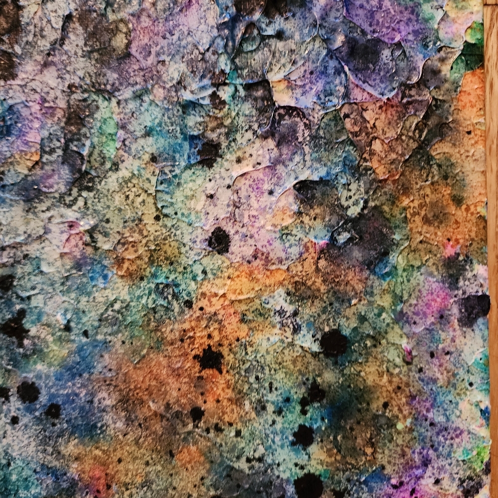 HANDCRAFTED Abstract Painting HANDPAINTED Artwork HANDMADE Wall Art Decor 11x14 - Picture 7 of 16